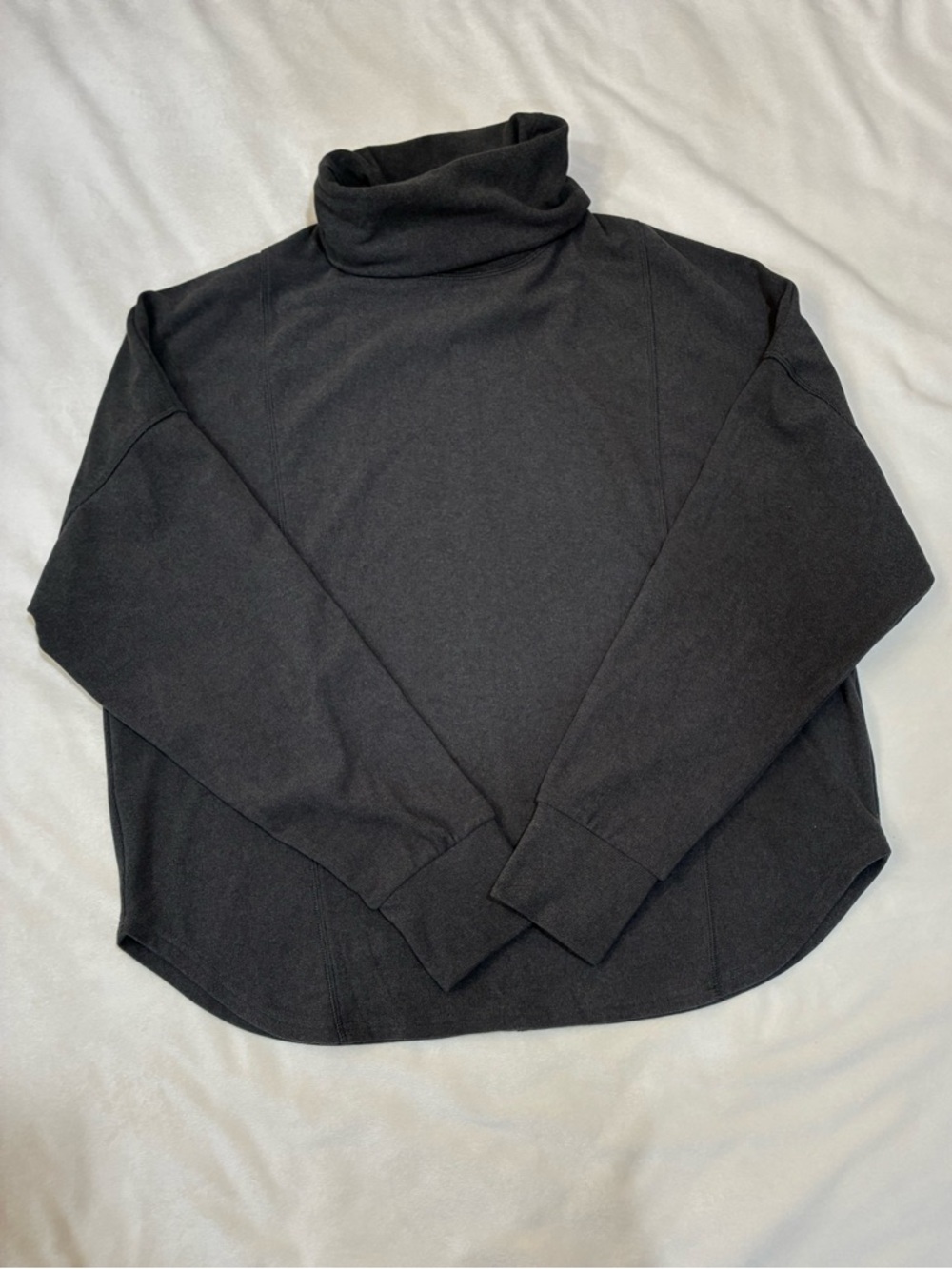 Varley Rainer Roll Neck Jumper Brushed Rib Iron Marled Gray Medium Women’s - Picture 3 of 11